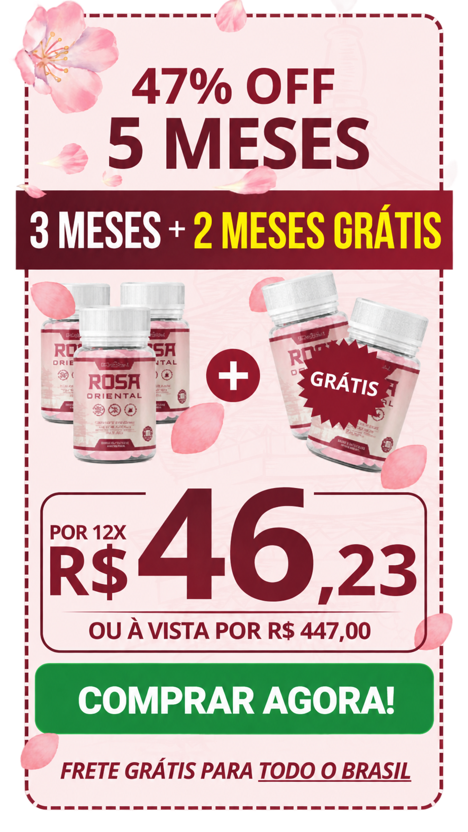 Kit 5 frascos